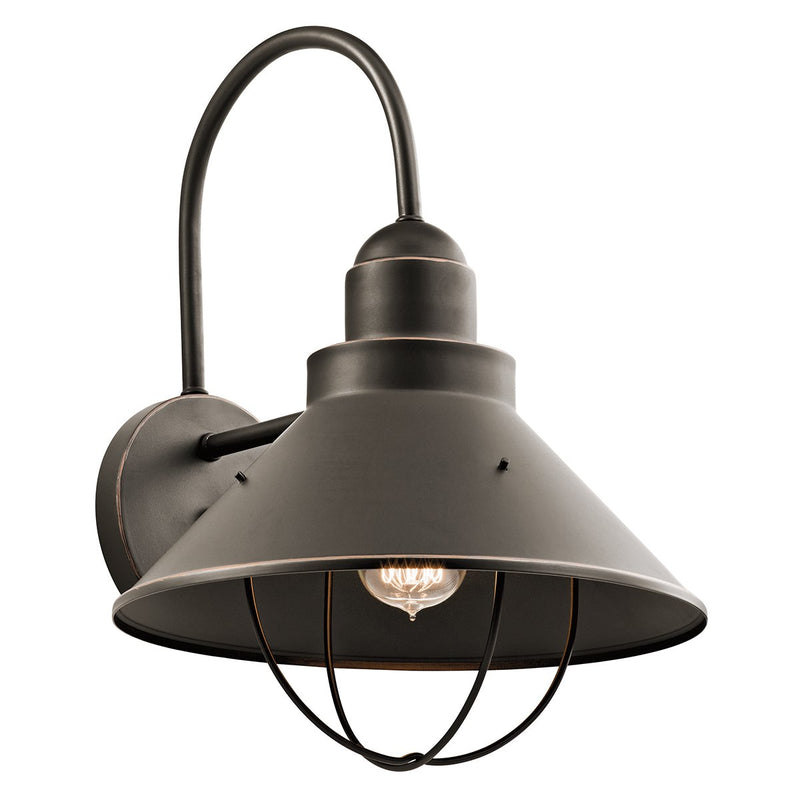 Seaside 12" Outdoor Wall Sconce in Olde Bronze