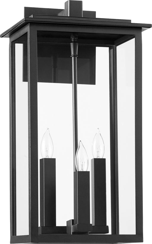 Westerly 19" 3 Light Outdoor Wall Lantern in Textured Black