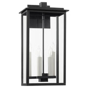 Westerly 21" 4 Light Outdoor Wall Lantern in Textured Black