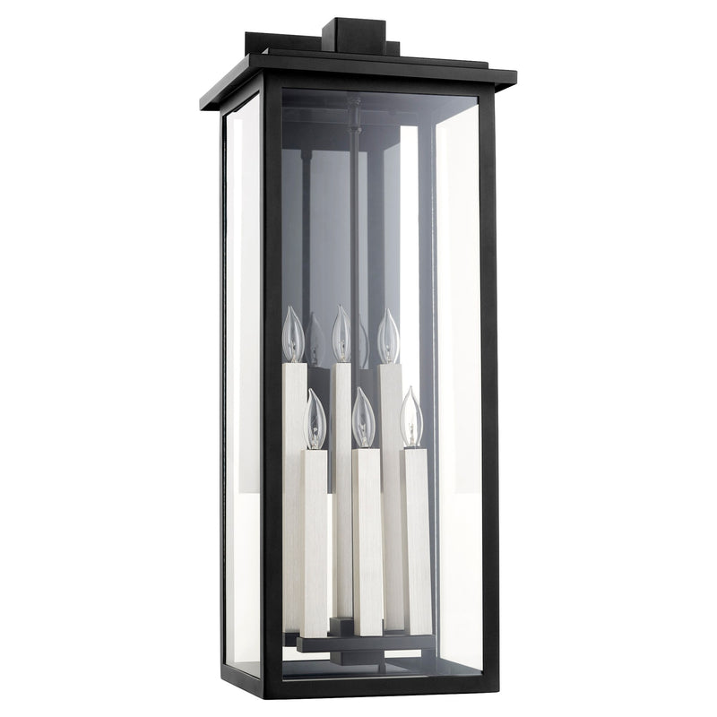 Westerly 30" 6 Light Outdoor Wall Lantern in Textured Black