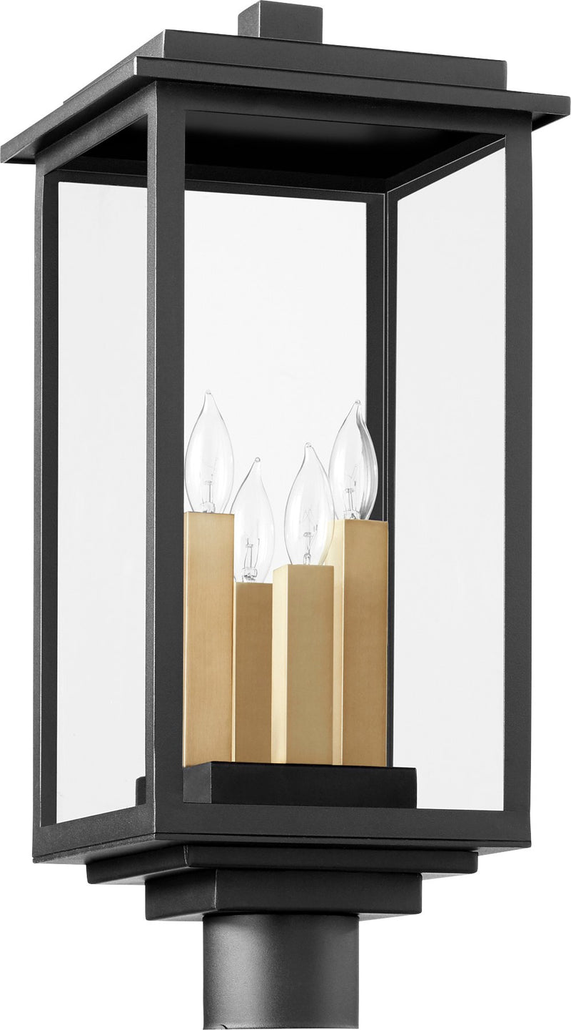 Westerly 4 Light Outdoor Post Light in Textured Black