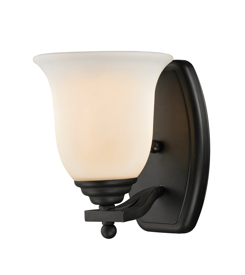 Lagoon 1 Light 7.5" Vanity in Matte Black