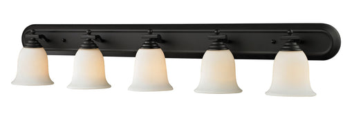 Lagoon 5 Light 48" Vanity in Matte Black