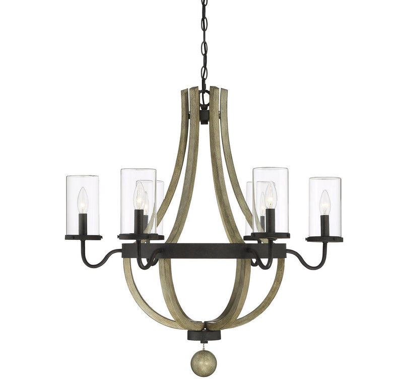 Eden 6-Light Outdoor Chandelier in Weathervane
