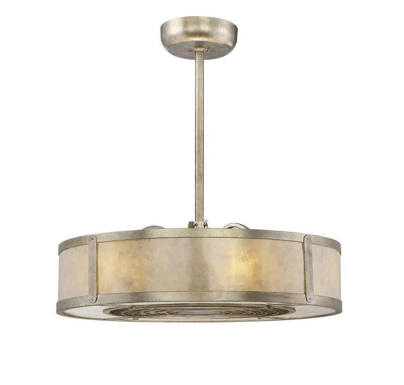 Vireo 26" Fan D'Lier in Silver Dust