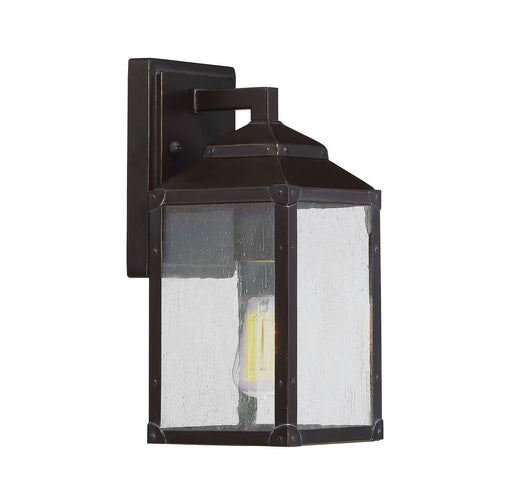 Brennan Small Outdoor Wall Lantern in English Bronze with Gold