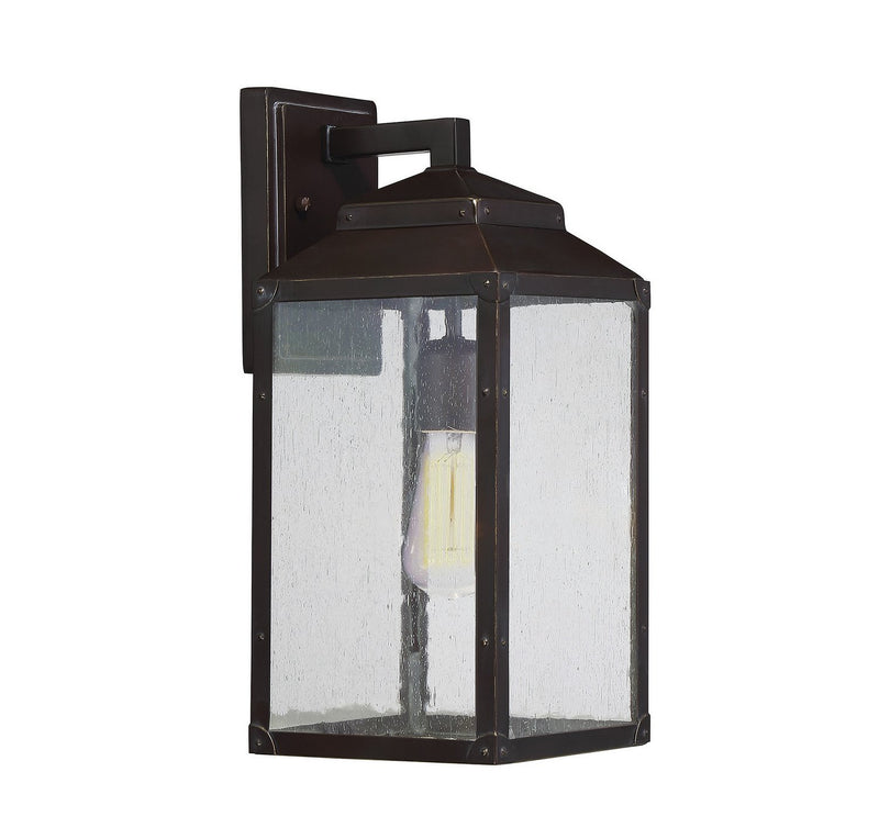 Brennan Medium Outdoor Wall Lantern in English Bronze with Gold