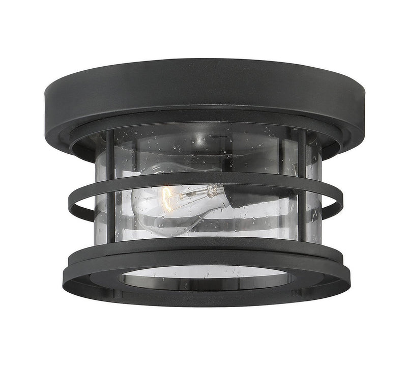 Barrett Outdoor Flush Mount in Black