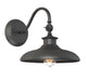 Raliegh 1-Light Outdoor Wall Lantern in Black - Lamps Expo