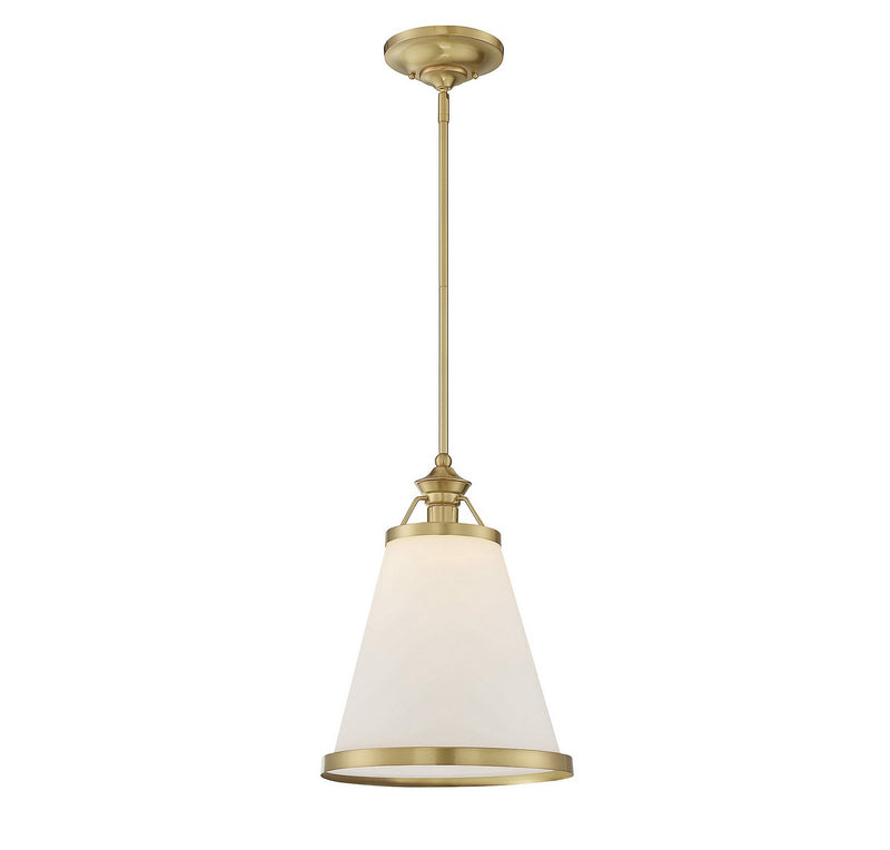 Ashmont Pendant in Warm Brass Lustre