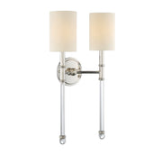 Fremont 2-Light Wall Sconce in Polished Nickel