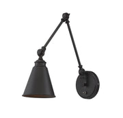 Morland Swing Arm Wall Lamp in English Bronze