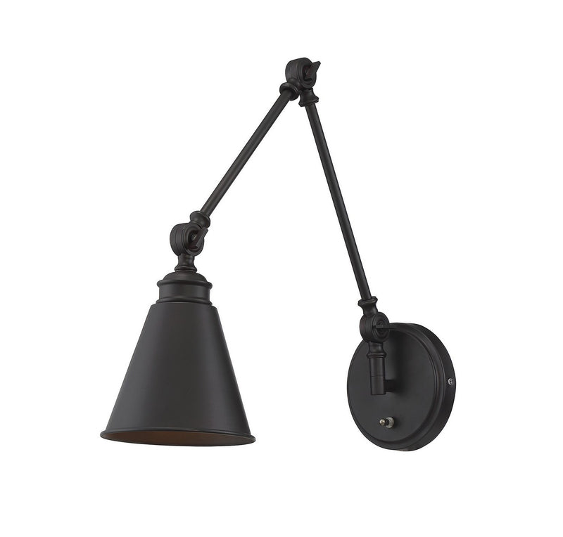 Morland Swing Arm Wall Lamp in English Bronze