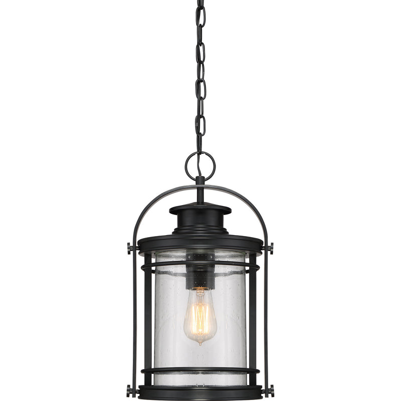 Booker 1-Light Outdoor Lantern in Mystic Black - Lamps Expo