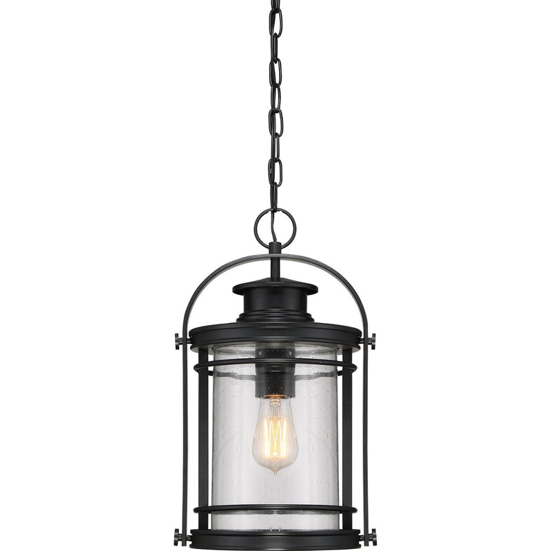 Booker Outdoor Hanging Lantern in Mystic Black