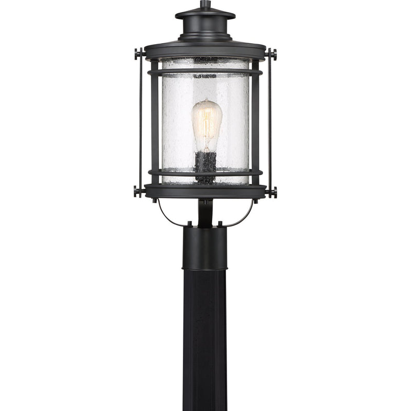 Booker Outdoor Post Lantern in Mystic Black