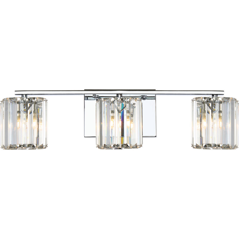 Divine 3-Light Bath Vanity in Polished Chrome - Lamps Expo