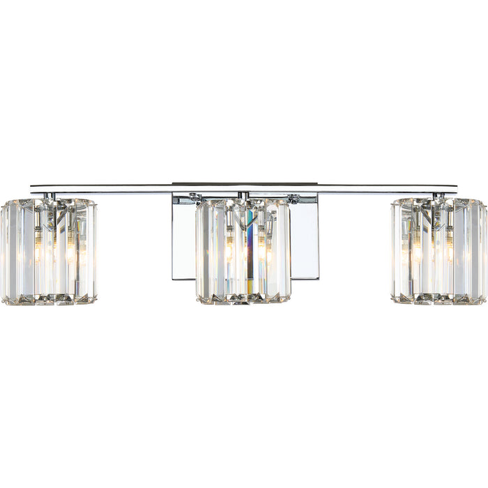 Divine 3-Light Bath Vanity in Polished Chrome - Lamps Expo