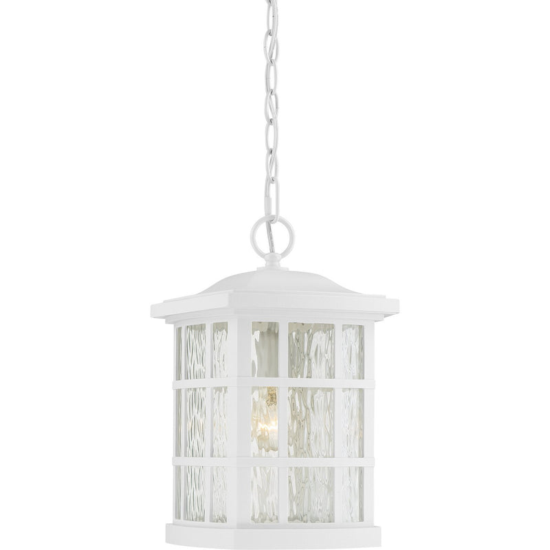 Stonington Outdoor Hanging Lantern in Matte White