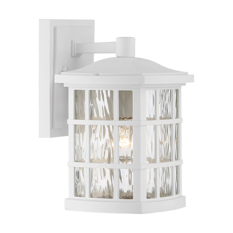 Stonington Small Outdoor Wall Lantern in Matte White