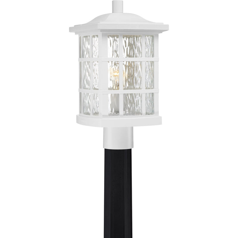 Stonington Outdoor Post Lantern in Matte White