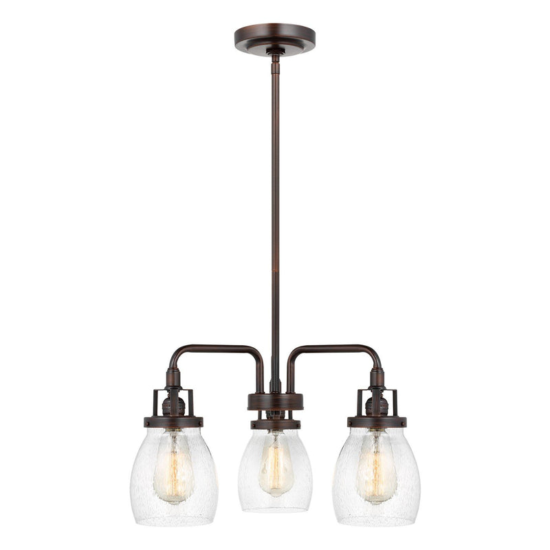 Belton 3-Light Chandelier in Bronze