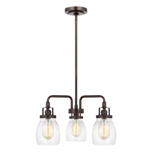 Belton Three Light Chandelier in Bronze