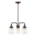 Belton Three Light Chandelier in Bronze