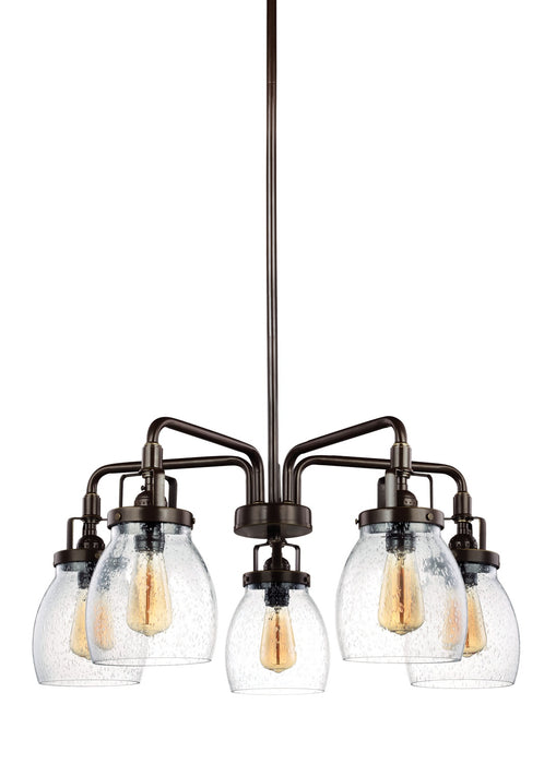 Belton Five Light Chandelier in Bronze