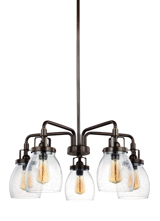 Belton Five Light Chandelier in Bronze