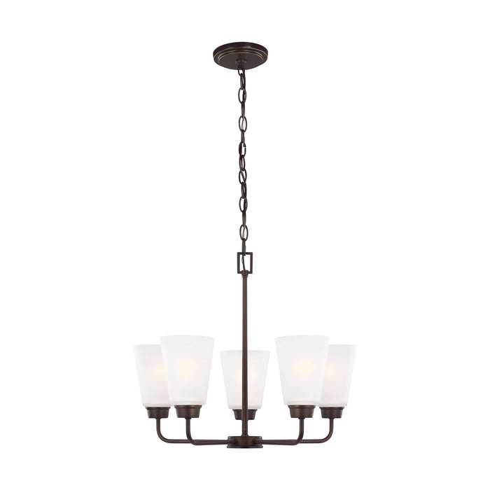 Kerrville Five Light Chandelier in Bronze
