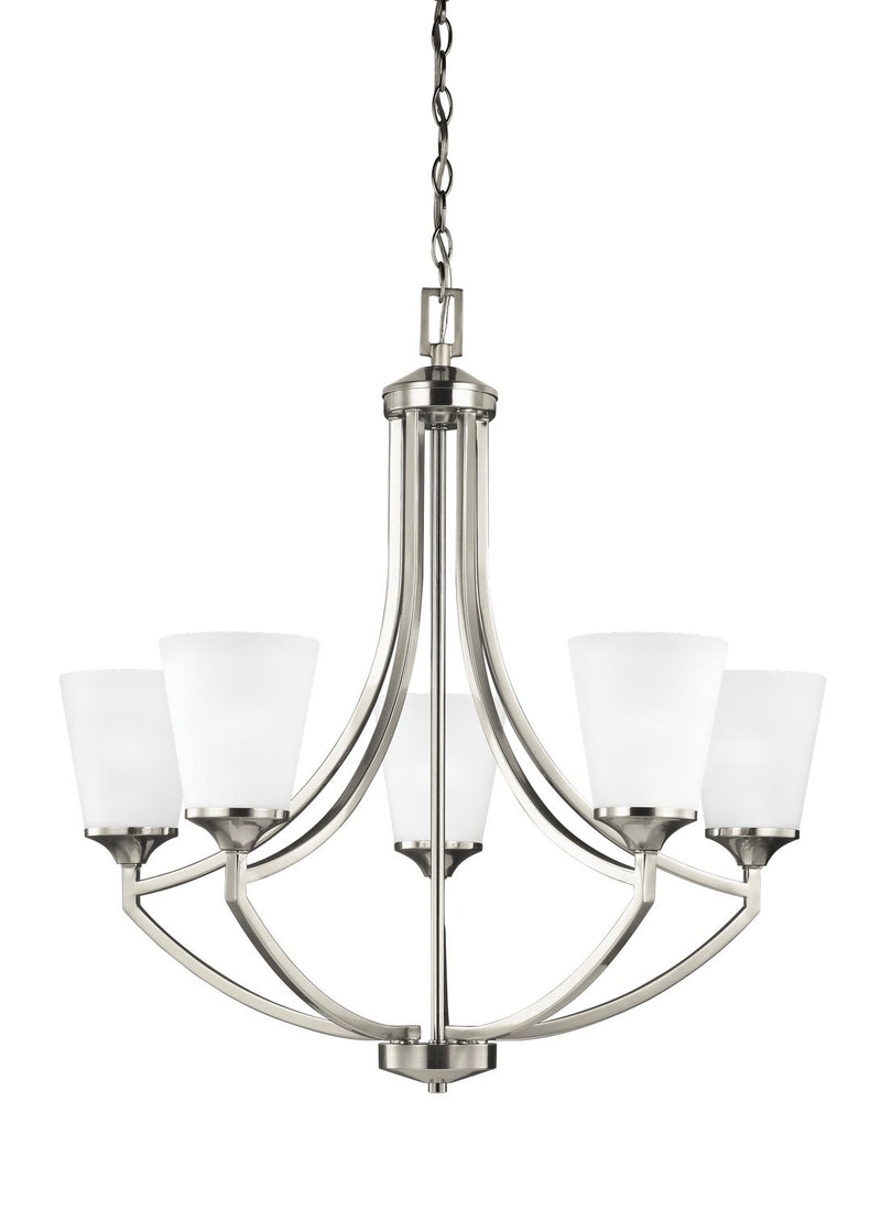 Hanford 5-Light Chandelier in Brushed Nickel