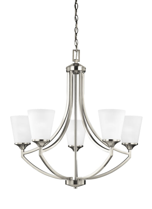 Hanford 5-Light Chandelier in Brushed Nickel