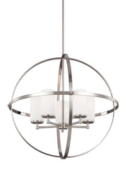 Alturas Five Light Chandelier in Brushed Nickel