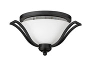 Lagoon 3 Light 18.5" Flush Mount in Matte Black