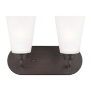 Kerrville 2-Light Bath Vanity Light in Bronze