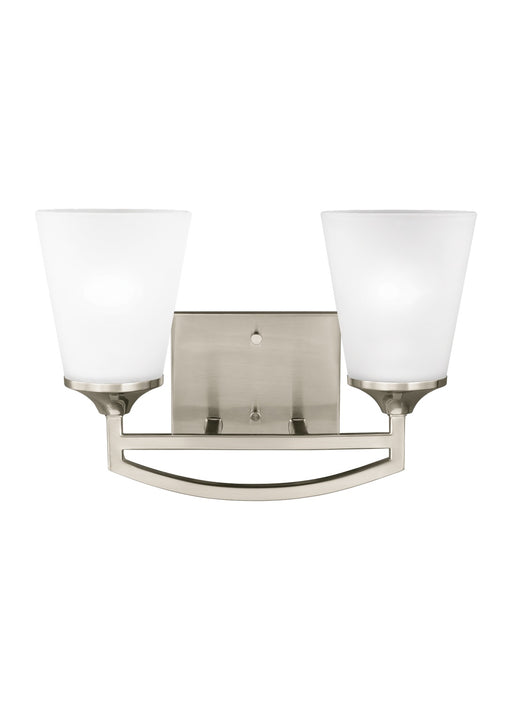 Hanford Two Light Wall / Bath in Brushed Nickel