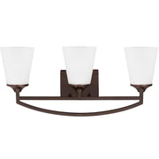 Hanford 3-Light Bath Vanity Light in Bronze