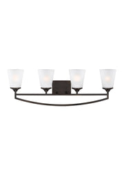 Hanford Four Light Wall / Bath in Bronze