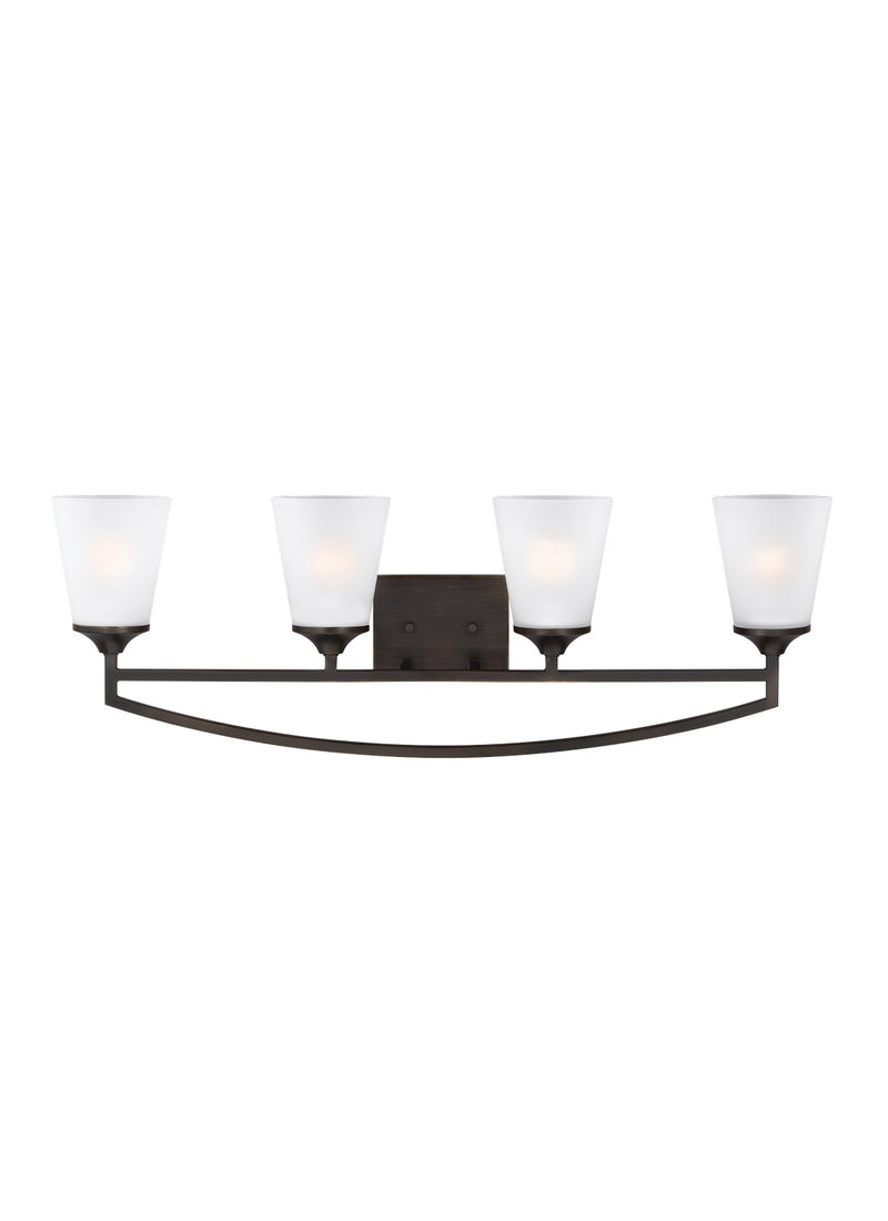 Hanford Four Light Wall / Bath in Bronze