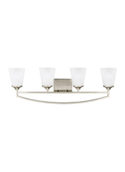 Hanford Four Light Wall / Bath in Brushed Nickel