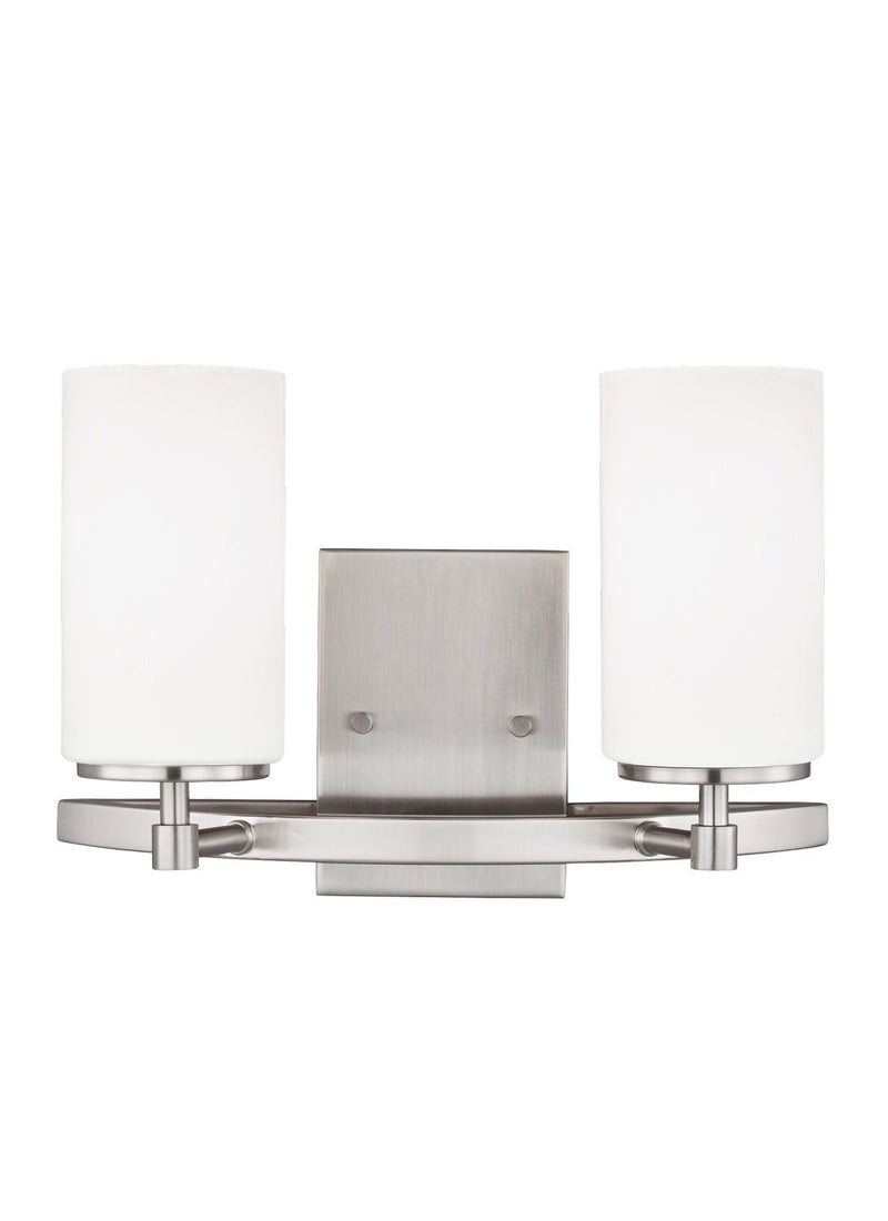 Alturas 2-Light Bath Vanity Light in Brushed Nickel
