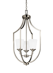 Hanford 3-Light Chandelier in Brushed Nickel