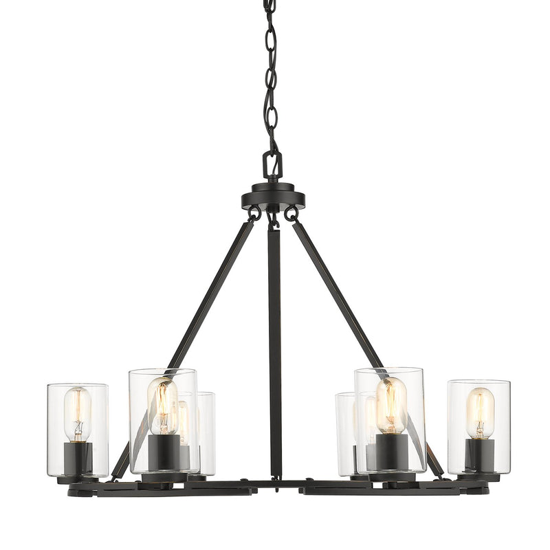 Monroe 6-Light Chandelier in Matte Black