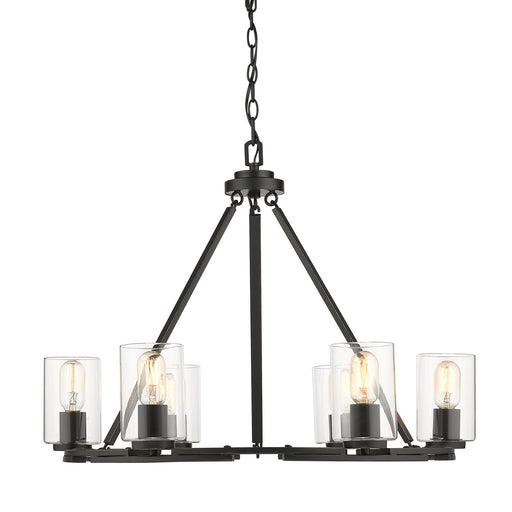 Monroe 6-Light Chandelier in Matte Black
