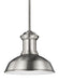 Fredricksburg One Light Outdoor Pendant in Satin Aluminum