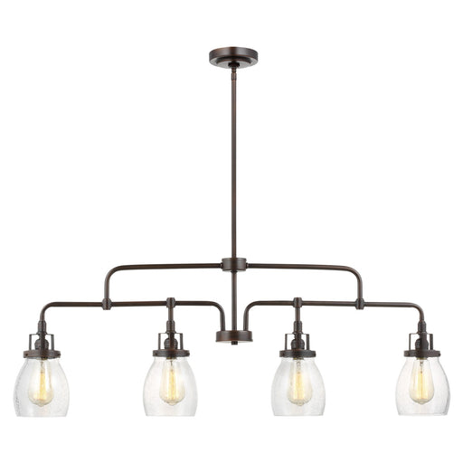 Belton Four Light Island Pendant in Bronze