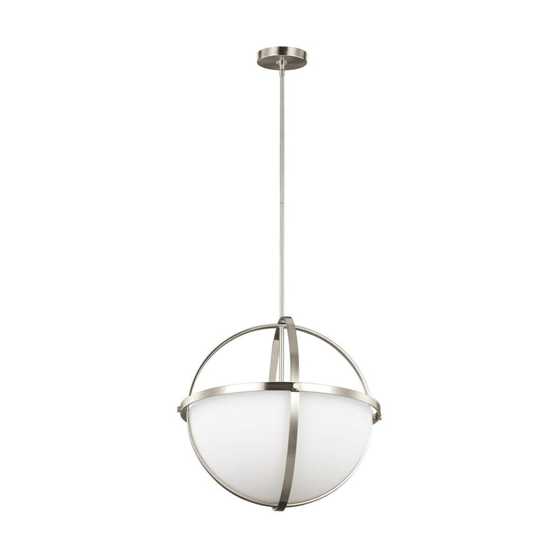 Alturas 3-Light Pendant in Brushed Nickel