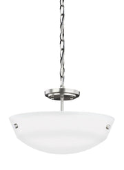 Kerrville 2-Light Convertible Pendant in Brushed Nickel