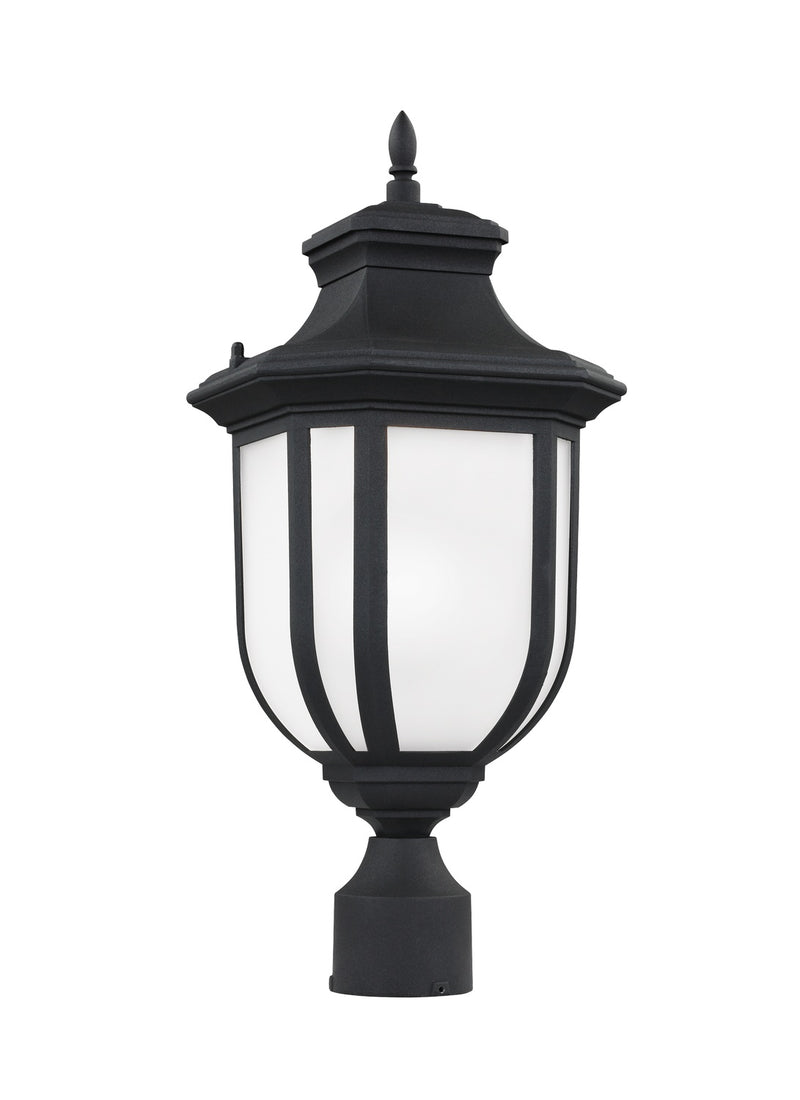 Childress One Light Outdoor Post Lantern in Black